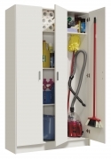 1 PZ Di KIT ARMADIO 3 ANTE 4 RIPIANI MULTIUSO 108X37XH180