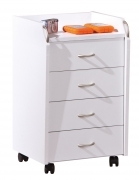 1 PZ Di KIT CASSETTIERA 4 CASSETTI 40X36X65 BIANCO