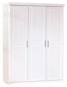 1 PZ Di KIT ARMADIO 3 ANTE MASSELLO 140X55XH190 CM BIANCO