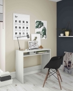 1 PZ Di KIT SCRIVANIA STAR 79X43XH78 CM BIANCO ALPES