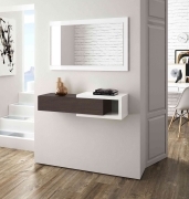 1 PZ Di KIT INGRESSO 1 CASSETTO + SPECCHIO NOON BIANCO/QUE