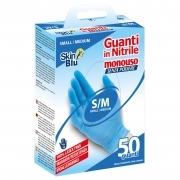 1 CF Di GUANTI IN NITRILE BLU PROF. TG.M/L (PZ.50)
