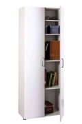 1 PZ Di KIT LIBRERIA 1A+5R CM.80X35X218H BIANCO LUC.
