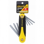 Serie set kit chiavi chiavini torx stellati pieghevoli tascabili da 10 a 40