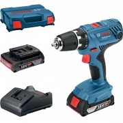 1 PZ Di BOSCH-B 18V TRAPANO 2 BATT. 2,0Ah  GSR18 V-21