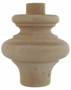 8,0 PZ Di PIEDE IN LEGNO ONTANO 53014 80X 80 MM