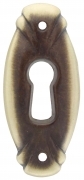 50,0 PZ Di BOCCHETTA OTTONE 30622 20X46 MM BRONZO SFUM