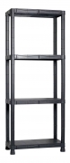 1,0 PZ Di SCAFFALE RESINA 4 RIPIANI 60X30XH143 CM