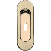 10,0 PZ Di MANIGLIA OVALE PER PORTA SCORR C/FORO OTT LUC