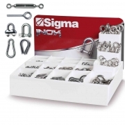 1,0 CF Di ESPOSITORE DA BANCO CON 400 ACCESSORI INOX