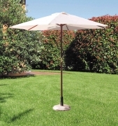 1,0 PZ Di OMBRELLONE IN LEGNO TONDO PALO 38 D 250 CM BIANCO