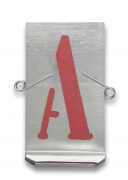 1,0 PZ Di STAMPINI TRAFORATI 27 LETTERE DA  60 MM