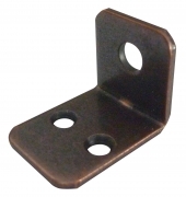 100,0 PZ Di SQUADRETTA DI FISSAGGIO ARMADIO 22X28X21 MM BRON