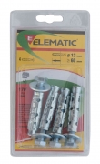 8,0 CF Di ELEMATIC BLISTER TASSELLO LE/G 6X45 MM GANCIO 2 PZ
