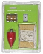 6,0 PZ Di PIOMBO A PERA CON SCASSA E FILO 300 G