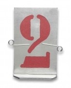 1,0 PZ Di STAMPINI TRAFORATI 10 NUMERI DA  60 MM