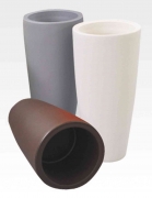 1,0 PZ Di VASO HOME TONDO D 33XH70 CM GHIACCIO