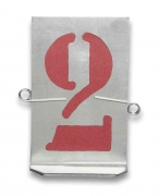 1,0 PZ Di STAMPINI TRAFORATI 10 NUMERI DA 100 MM