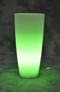 1,0 PZ Di VASO HOME LIGHT TONDO D 33X70 CM GHIACCIO VERDE