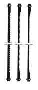 1,0 CF Di PROXXON 28745 LAME PER PLASTICA METALLO 12 PZ