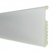10,0 PZ Di BATTISCOPA 75X8 POLISTIRENE LISCIO 200 CM BIANCO