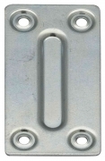 100,0 PZ Di PIASTRINA RETTANGOLARE 4 FORI ZINCATA 70X1X35 MM