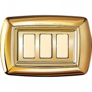 10,0 PZ Di TONDO PLACCA MOD.MAGIC PLAST.3P.ORO