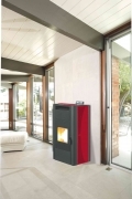 1,0 PZ Di STUFA PELLET 20 KW KING 20 IDRO BORDEAUX