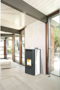 1,0 PZ Di STUFA PELLET 24 KW KING 24 IDRO BIANCO