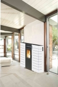 1,0 PZ Di STUFA PELLET 10 KW KING SLIM 10 CANAL. B.CO