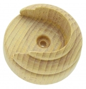 2,0 PZ Di ROSETTA BASTONE LEGNO TENDA A PARETE D 35 MM NATUR