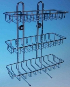 6,0 PZ Di MENSOLA GRIGLIATA A 3 RIPIANI CROMO DFW0225S