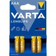 10,0 BL Di VARTA LONGLIFE ALCALINE M/STILO BL.4 PZ *