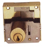 10,0 PZ Di SERRATURA PER MOBILI 1/2 SCAT CILINDRO OTT 35 MM*