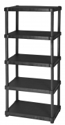 1,0 PZ Di SCAFFALE RESINA 5 RIPIANI 80X40XH188 CM