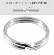 100,0 PZ Di SILCA ANELLO PORTACHIAVI 30 MM**