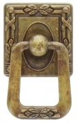 25,0 PZ Di MANIGLIA ZAMA 12060 33X55 MM OTTONE ANTICATO*