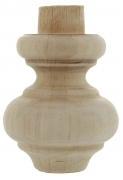 8,0 PZ Di PIEDE IN LEGNO ONTANO 53012 52X 75 MM