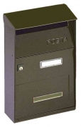 1,0 PZ Di CASSETTA POSTALE ALUBOX FT LAMIERA GRIGIO GHISA