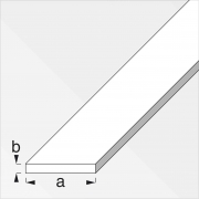 5,0 PZ Di PROFILO BIANCO H.200 CM PIATTO 15X2 MM