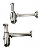 1,0 PZ Di SIFONE A BOTTIGLIA OTTONE CROMATO D 1.1/4*