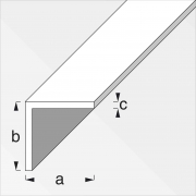 5,0 PZ Di PROFILO BIANCO H.200 CM ANGOLARE 30X30X1 MM