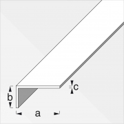 5,0 PZ Di PROFILO BIANCO H.200 CM ELLE 15X10X1 MM
