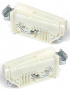 6,0 BL Di BL ATTACCAGLIA BARRA REGOLAB DX/SX BIANCO 2 PZ