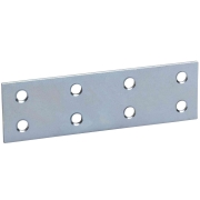 50,0 PZ Di PIASTRINA DRITTA ZINCATA 8 FORI 100 MM
