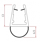 10,0 PZ Di GUARNIZIONE PER BOX DOCCIA 2 M MOD.401