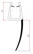 10,0 PZ Di GUARNIZIONE PER BOX DOCCIA 2 M MOD.405/22