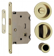 1,0 PZ Di KIT PORTA SCORR NICCHIA D 48 MM SCOMP TOT ORO LUC