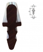 1,0 PZ Di PROFILO GUIDA IN PVC 3XH13 MM DA 2 M
