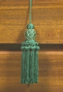 6,0 PZ Di FIOCCO PER CHIAVE ASBURGO CM.13 VERDE